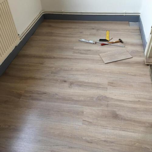 Neuer Bodenbelag im Ankleidezimmer