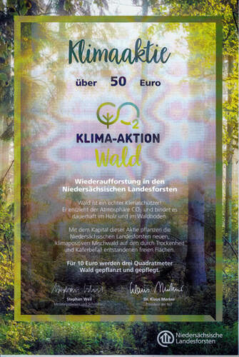 Klimaaktie 2021der Klima-Aktion-Wald 